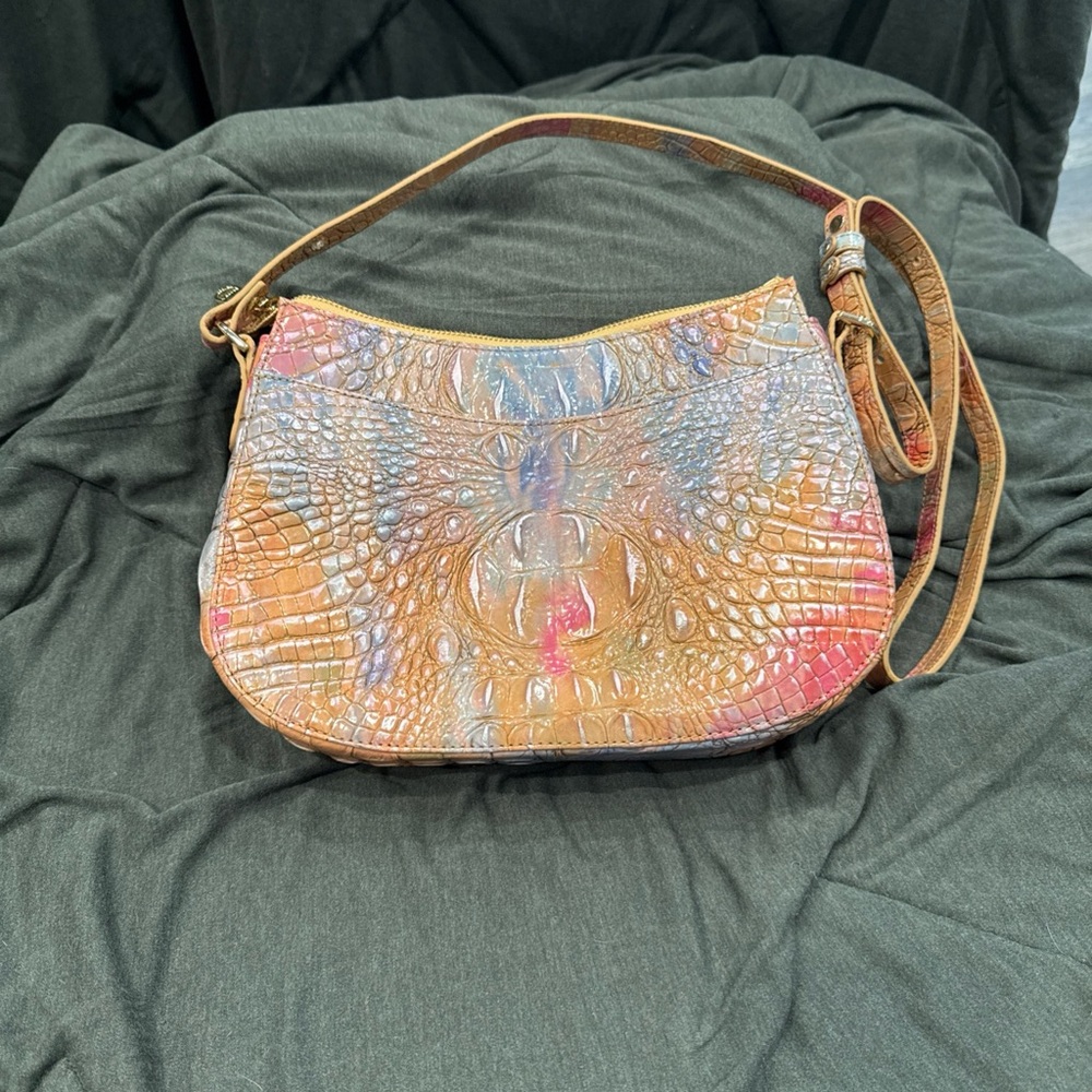 Brahmin hand bag. Multicolor Crocodile Embossed Women's Bag